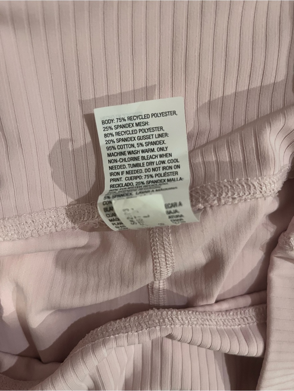 Light pink workout top & leggings - Picture 7 of 7